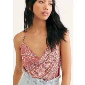 Free People | ‘Stevie’ 70s Style Floral Printed Cowl Neck Cami Tank Top